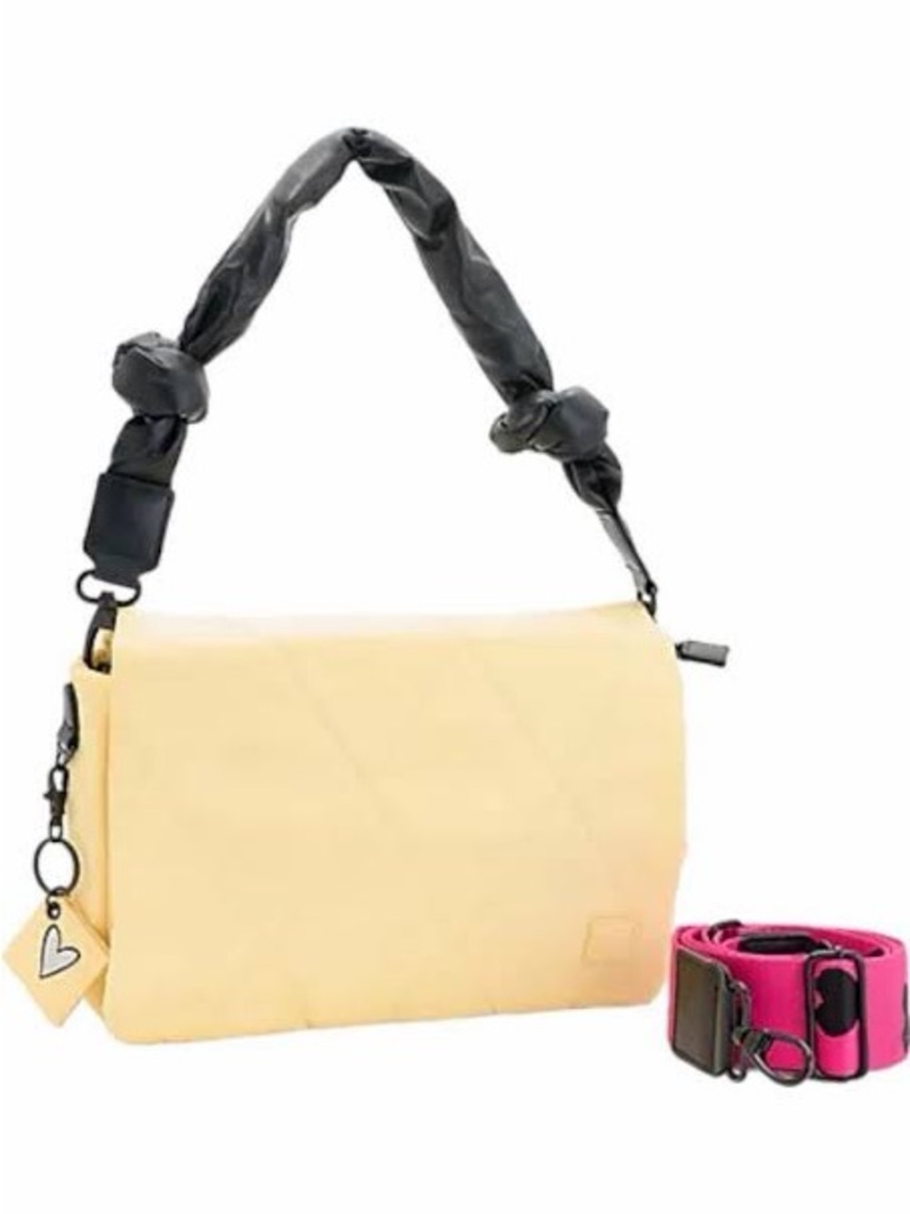 Shawn Killinger x IHKWIP Knotted Shoulder Bag with Two Straps ~ Coconut Milk